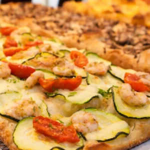 Pizza Gambas & Calabacín